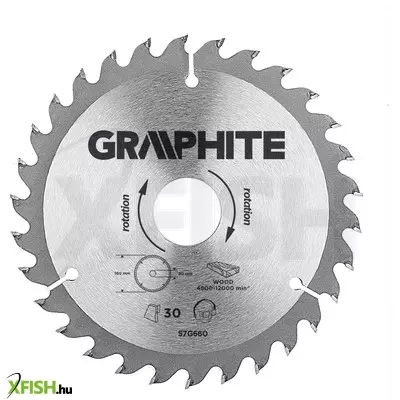 Neotools körfűrészlap keményfém fogakkal, 160x30mm, 30 fog