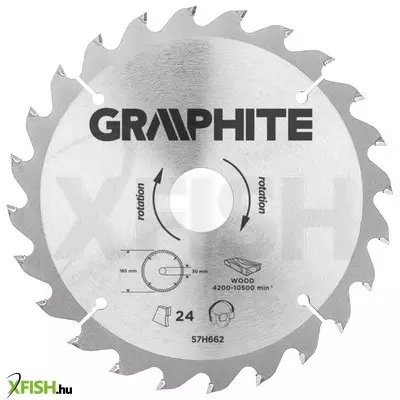 Neotools körfűrészlap keményfém fogakkal, 185x30mm, 24 fog