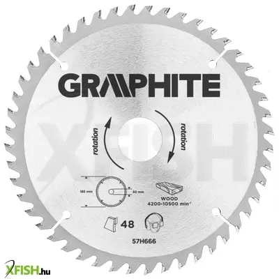 Neotools körfűrészlap keményfém fogakkal, 185x30mm, 48 fog