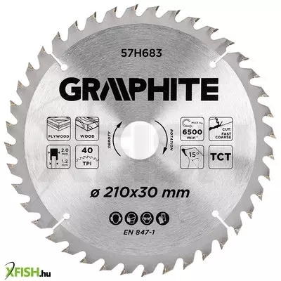 Neotools körfűrészlap, keményfém fogakkal, 210 X 30 mm, 40 fog