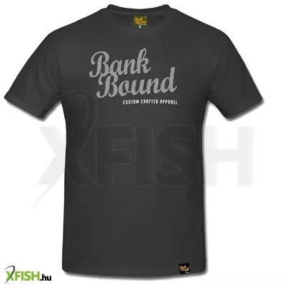 Prologic Bank Bound Custom Tee Dark Grey Sötétszürke Horgász Póló Xl
