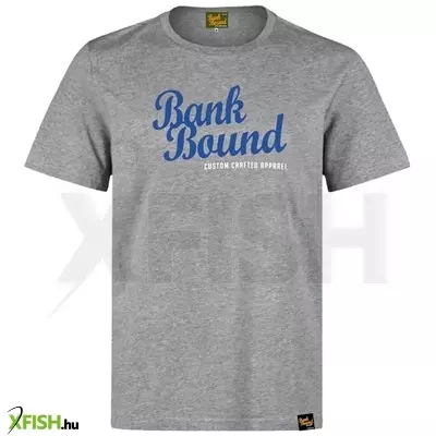 Prologic Bank Bound Custom Tee Light Grey Melange Világosszürke Horgász Póló L