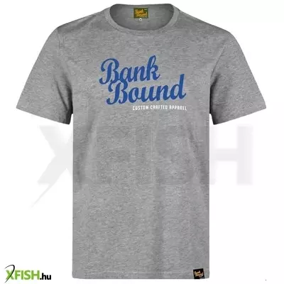 Prologic Bank Bound Custom Tee Light Grey Melange Világosszürke Horgász Póló Xxl