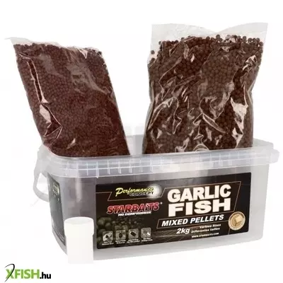 Starbaits Concept Garlic Fish Pellet Mix fokhagyma-hal 2 Kg