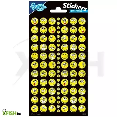 Totum matrica csillogós - őrült sárga arcok