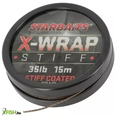 Starbaits X Wrap Stiff Coated Braid Előkezsinór 15 M 25 Lb