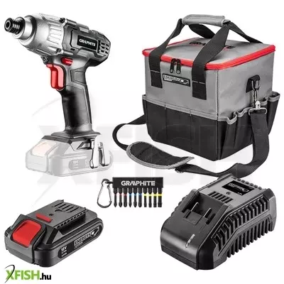 Neotools akkus gépkészlet energy+, 18v/2ah akkus ütvecsavarozó 1/4(hatszög) + táska(25x25cm) + bit klt+akku+töltő!