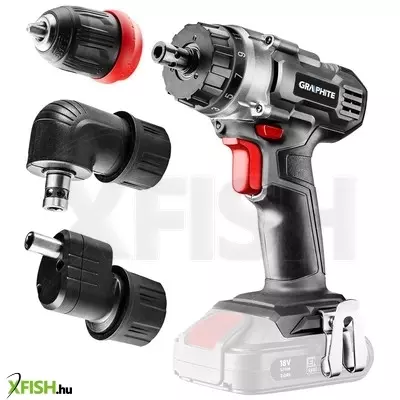 Neotools akkus fúró csavarozó, energy+ 18v, 3 levehető tokmánnyal 10mm, egyenes, sarok, perem. akku nélkül!!!