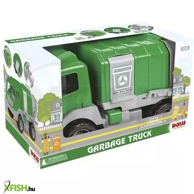 dolu szemetes autó 43cm
