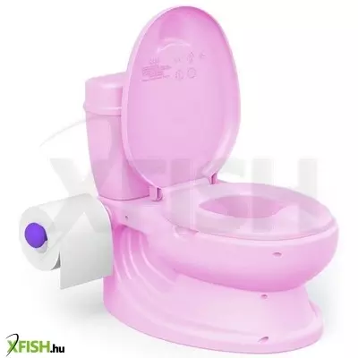 Dolu WC alakú bili öblítés hanggal rózsaszín