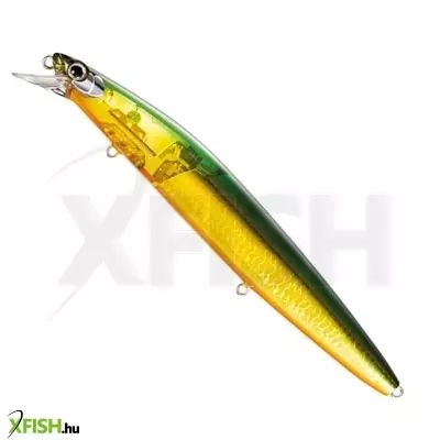 Shimano Exsence Silent Ass Flash Boost Süllyedő Wobbler Green Gold 140mm 28g 1db/csomag