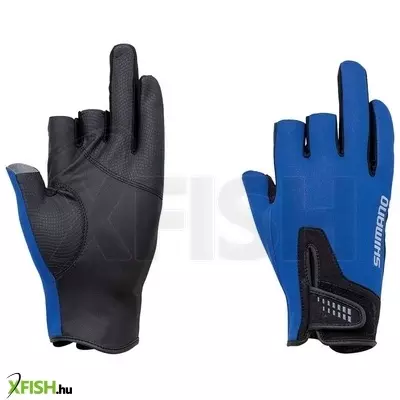 Shimano Apparel Pearl Fit Gloves Két Ujjas Kesztyű Kék M