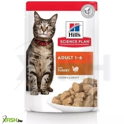Hills science plan feline adult turkey cig alutasak 12x85g multipack