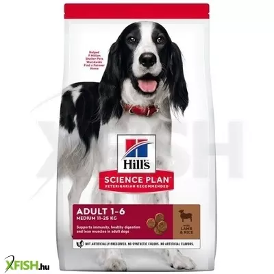 Hills science plan canine adult medium lamb & rice 18 kg breb