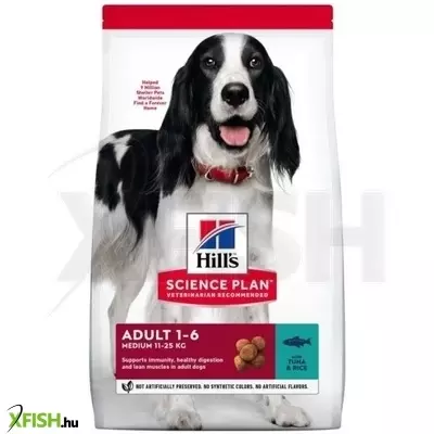 Hills science plan canine adult tuna & rice 12 kg