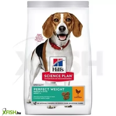 Hills science plan canine adult perfect weight medium 2 kg