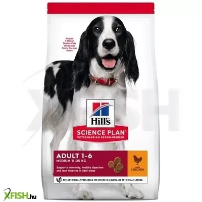 Hills science plan canine adult medium chicken 14kg breb
