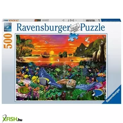 Ravensburger puzzle 500 db teknős a korallzátonyon