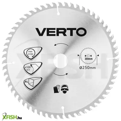 Neotools körfűrészlap aluminiumhoz, keményfém, 250x30mm, 100 fog