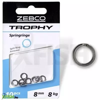 Zebco Trophy Split Ring Karika 6mm 6Kg 10db/csomag
