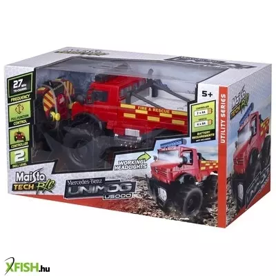 Maisto tech távirányítós autó - m-b u5000 unimog (tűzoltó)