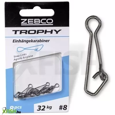 Zebco Trophy Snap Links Kapocs 12mm 28Kg 10db/csomag