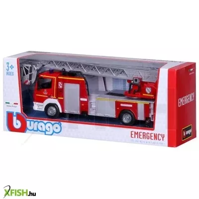 bburago 1 /50 - mercedes tűzoltó daruskocsi