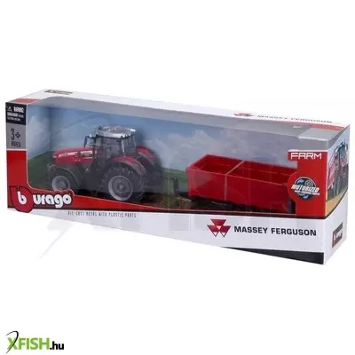 Bburago - massey fergusson 8740s utánfutóval