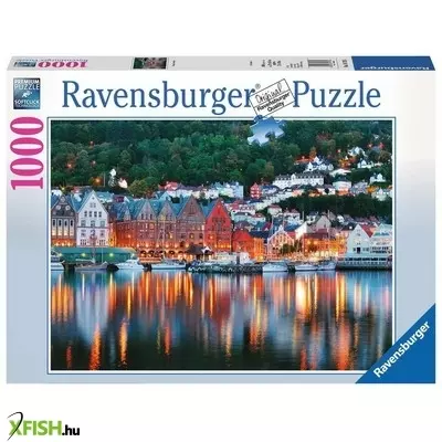 Ravensburger puzzle 1000 db - bergen, norvégia