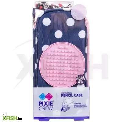 Pixie toltartó kék-rózsaszín pöttyös