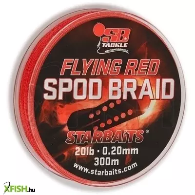 Starbaits Flying Red Spod Braid Piros Fonott Zsinór 20 Lb 300 M