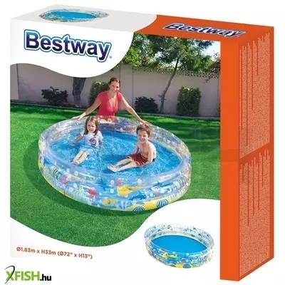 bestway 51005 átlátszó gyűrűs medence 183 x 33 cm