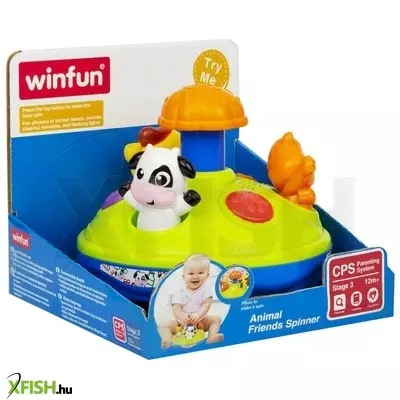 Winfun háziállatos pörgettyű bébijáték