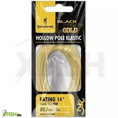 3,00m Browning Black Magic Gold Hollow Elastic fluo sárga 2,7mm csőgumi rakós botokhoz