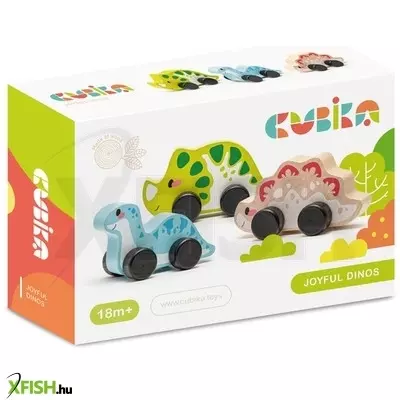Cubika fa dínók, 3 db /csomag