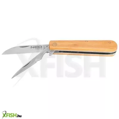 Neotools összecsukható dupla pengés kés fa nyéllel