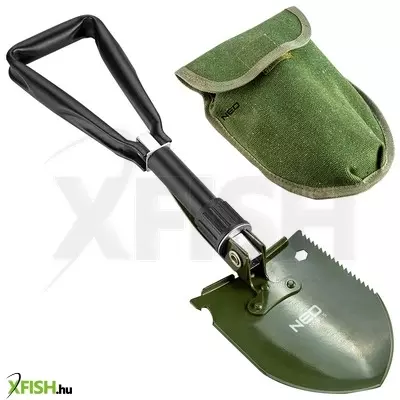 Neotools összecsukható tábori ásó, fejben elrejtett szerszámokkal ásó, csákány, palacknyitó, fűrész, csavarkulcs 10mm