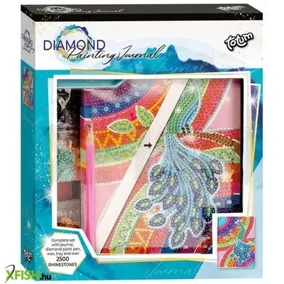 Totum gyémántfestés készlet páva