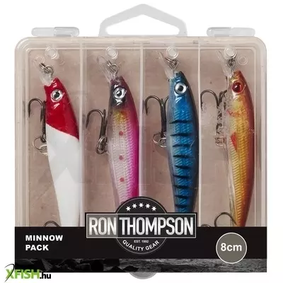 Ron Thompson Minnow Pack 4db-os Wobbler Szett 8cm