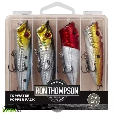 Ron Thompson Topwater Popper Pack Inc 4db-os Wobbler Szett