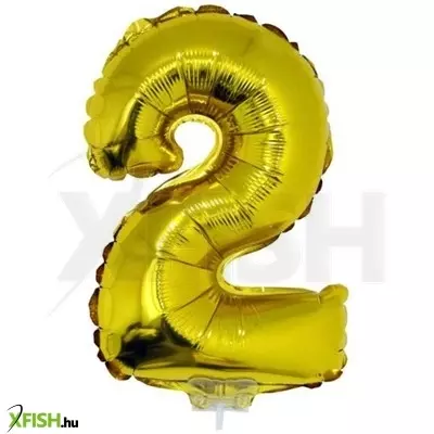 Funny fashion számos lufi - 2, arany, 42 cm