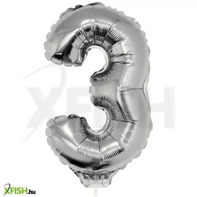 Funny fashion számos lufi - 3, ezüst, 42 cm