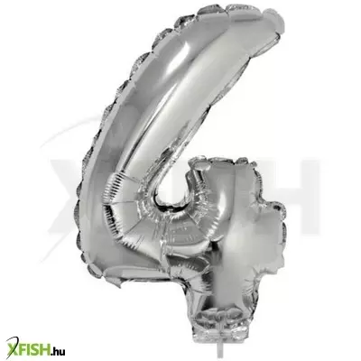funny fashion számos lufi - 4, ezüst, 42 cm