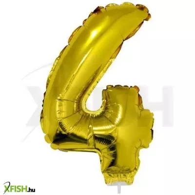 Funny fashion számos lufi - 4, arany, 42 cm