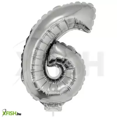 Funny fashion számos lufi - 6, ezüst, 42 cm