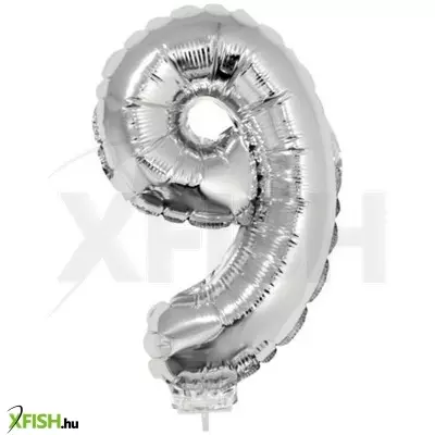 Funny fashion számos lufi - 9, ezüst, 42 cm