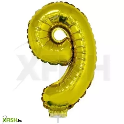 Funny fashion számos lufi - 9, arany, 42 cm