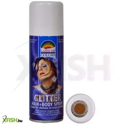 Funny fashion csillogó haj- és testspray - arany, 125 ml