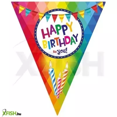Funny fashion happy birthday zászló girland - 5 M