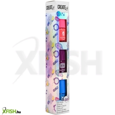Slammer create it! körömlakk 3 db /csomag, 2 féle